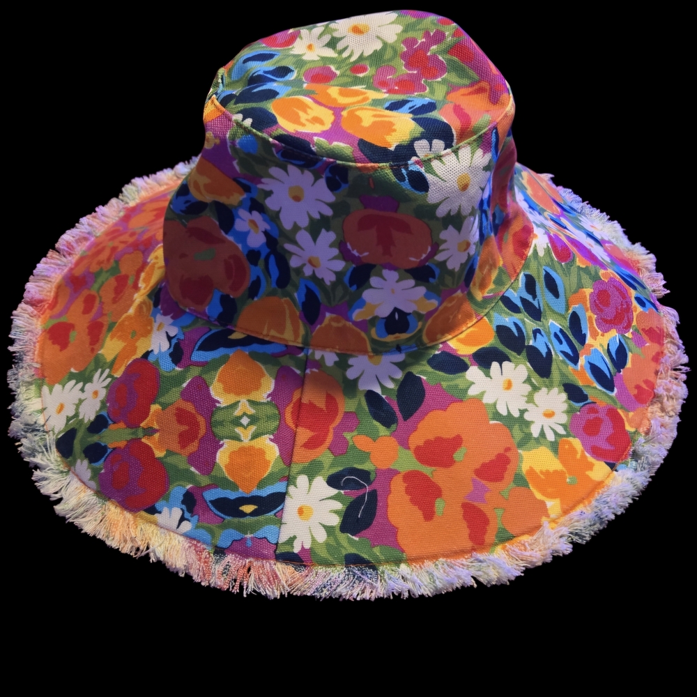 Frances Valentine Multicolor Floral Hat